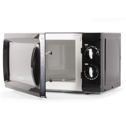 Commercial Chef Countertop Microwave Oven, 0.6 Cu. Ft, Black