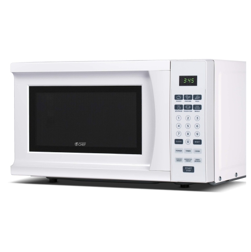 Commercial Chef Counter Top Microwave, 0.7 Cubic Feet, White