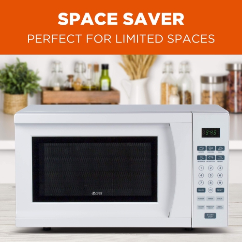 Commercial Chef Micro-ondes de comptoir, 0,7 pieds cubes