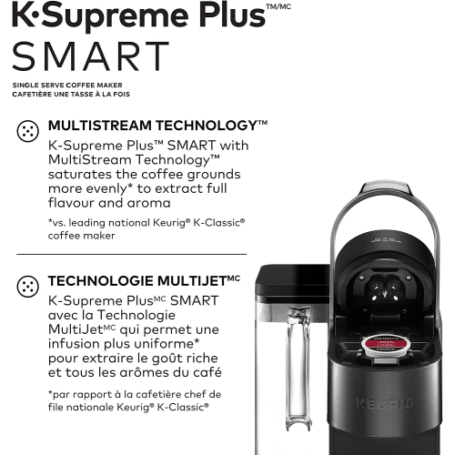 Keurig K-Supreme plus SMART Single Serve K-Cup Pod Coffee Maker with  Connected Capabilities