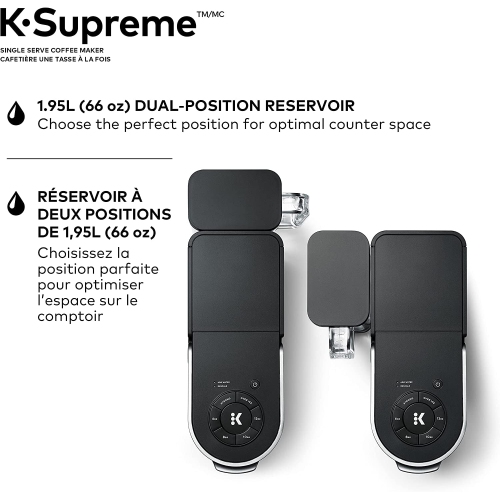 Keurig K-Supreme Single Serve K-Cup Pod Coffee Maker, with Multistream Technology, Black