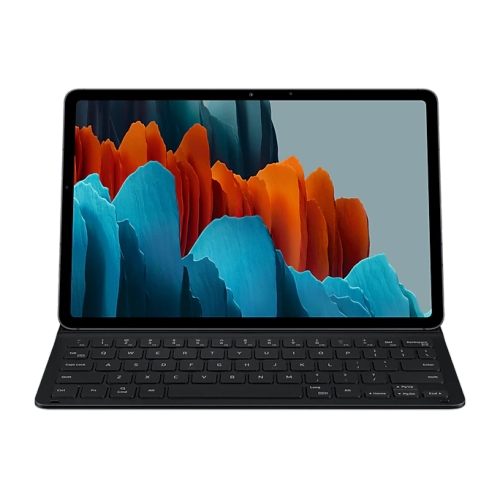 Open Box - Samsung Keyboard Book Cover Slim Case for Galaxy Tab S8/S7 - Black