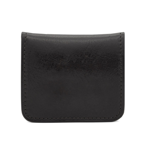 Cavalinho Leather Square Coin Purse - Black - handmade in Portugal