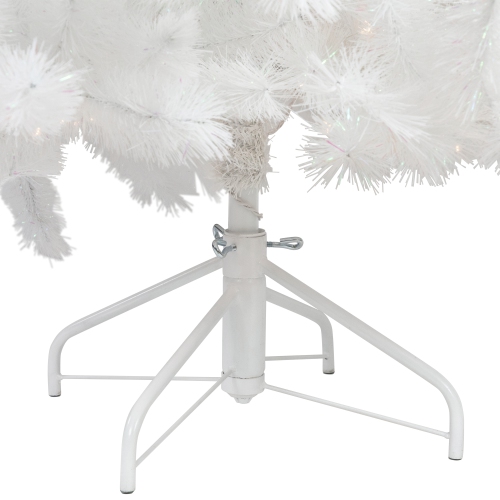 Pre-Lit White Alaskan Pine Artificial Christmas Tree - 7.5' - Warm White LED Lights