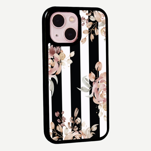 Black Flower iPhone 13 Pro Case - MagSafe Enabled