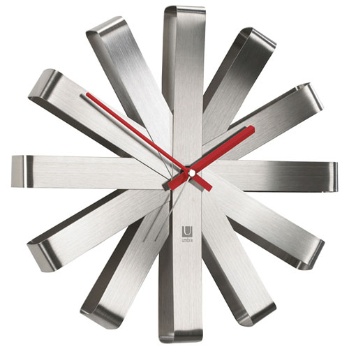 Umbra Ribbon 12 Wall Clock - Steel