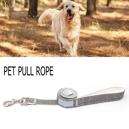 Adjustable Dog Harness Leash Bamboo Fiber Breathable For Dogs Outside Walking, Jogging