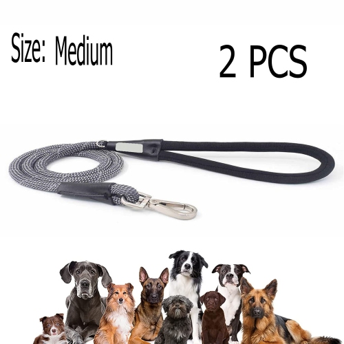 Adjustable Dog Proper Reflective PULL ROPE for Dog Rope Collar For All Medium Dog