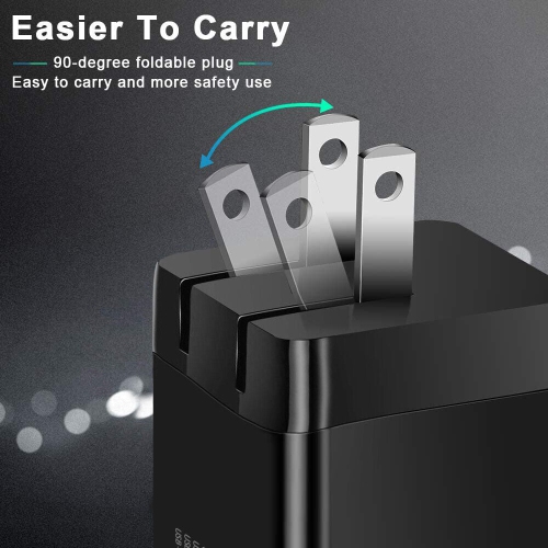 [Powerful GaN Tech] PD3.0 65W USB C Wall Charger Protable for Travel / Business