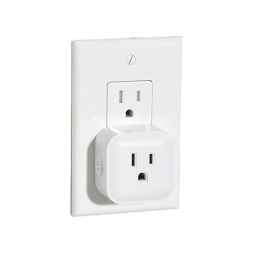 Bright Smart Bluetooth Wifi 1 Smart Plug with 2 Smart Bulbs , Works with Google Assistant and Amazon Alexa . White.