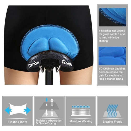 Men Quick DRY Cycling Shorts Bicycle Bike Underwear Pants With Gel 3D Padded CA