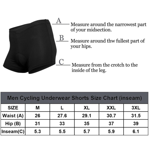 Men Quick DRY Cycling Shorts Bicycle Bike Underwear Pants With Gel 3D Padded CA