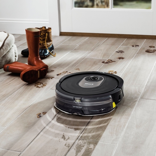 REFURBISHED - SHARK - AI ROBOT VACUUM & MOP WITH HOME MAPPING, WIFI CONNECTED - BLACK (RV2001WD)