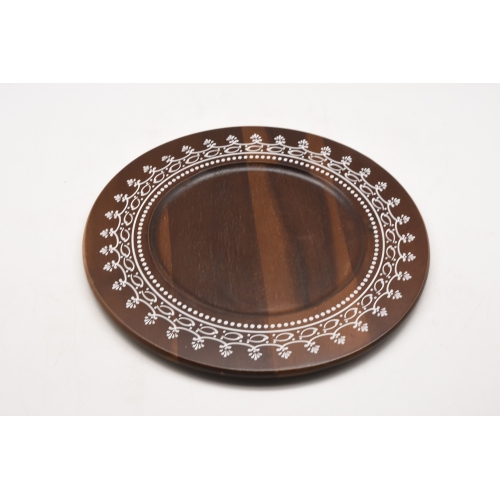 HEIM CONCEPT  Acacia Wooden Charger Plate 4PCs/set