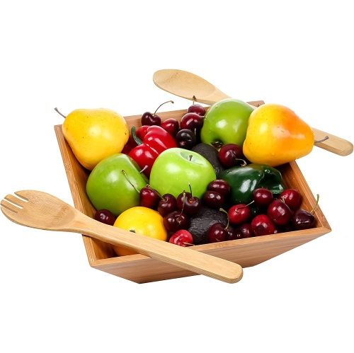 Bamboo Salad Bowl Set 24 fl oz