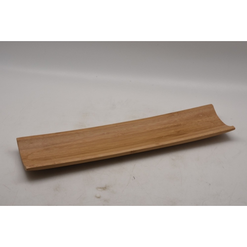 Set of 2 BAMBOO curvy Serving trays