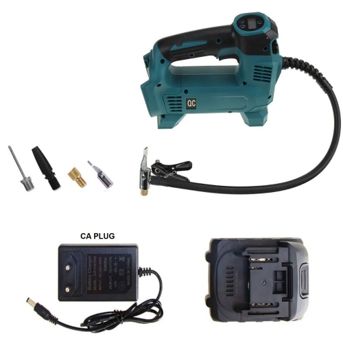 Car Air Compressor Pump Adapter Tire Inflator 18V Cordless Car Tire Pump with Rechargeable Li-ion Battery