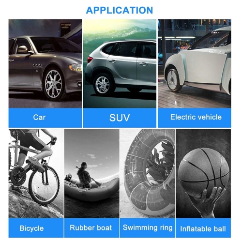 Car Air Compressor Pump Adapter Tire Inflator 18V Cordless Car Tire Pump with Rechargeable Li-ion Battery