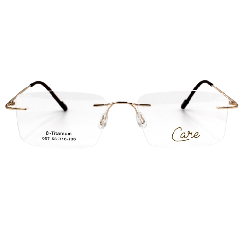 Image 1 of 3.. Ottika Care - B. Titanium | Rimless | Model 007 | Gold