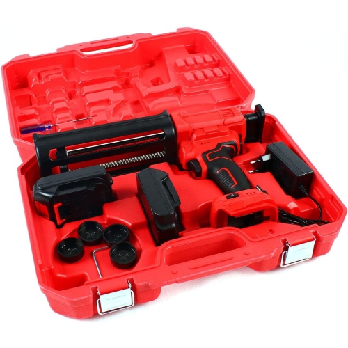 Cordless Caulking Gun, 20V Electric Caulk Adhesive Gun, w/2.0Ah Li-Battery Charger Caulking Tools for Filling, Sealing
