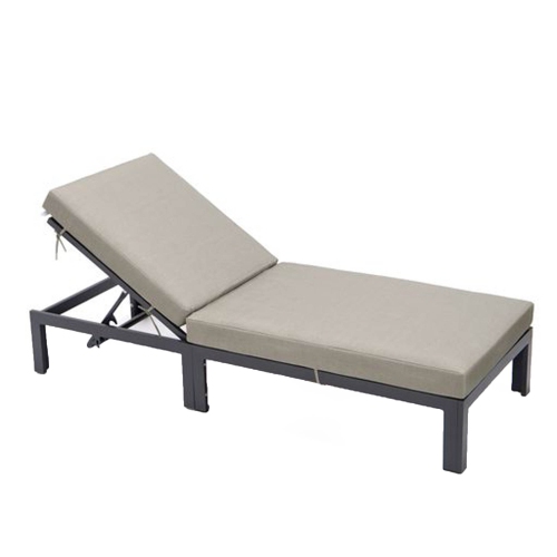 Chelsea Modern Outdoor Chaise Lounge Chair With Cushions