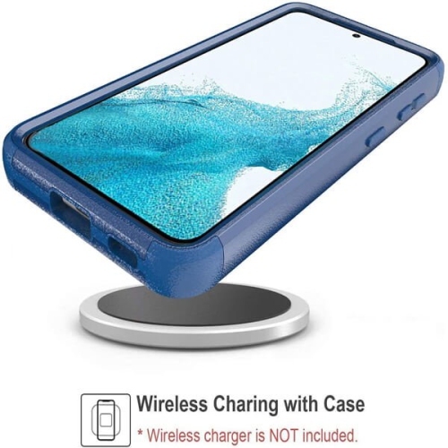 Étui rigide ajusté Defender de Supershield pour Galaxy S22 5G - Bleu