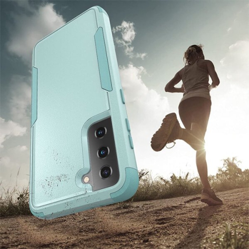 Étui rigide ajusté Defender de SuperShield pour Galaxy S22 5G - Bleu ciel