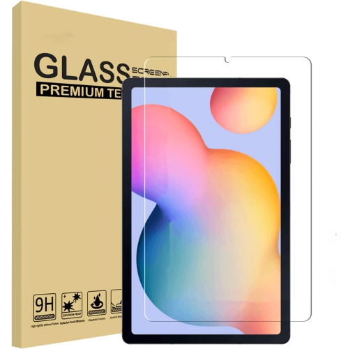 Protecteur d'écran XCRS pour Samsung Galaxy Tab S6 Lite. Verre trempé, Film de protection anti-rayures, Compatible avec les étuis avec stylet S-Pen