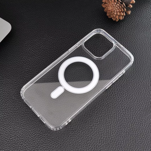 Fitted Hard Shell Case with MagSafe for Apple iPhone 14 Clear Case Silicone MagSafe Charging Back Cover Clear