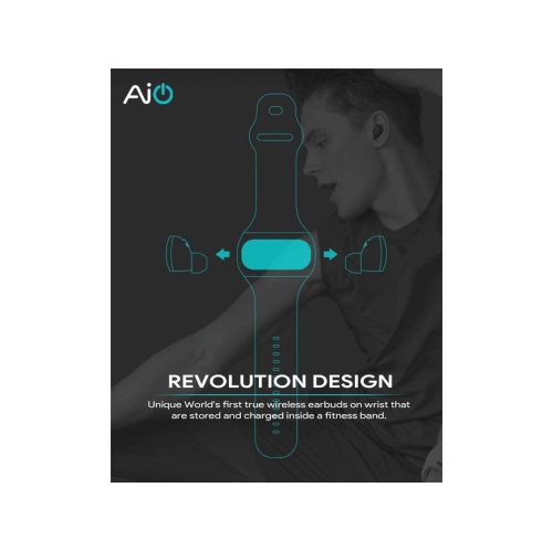 Wearbuds by Aipower: AI-W20 True Wireless HiFi Earbuds Charged on Your Wrist