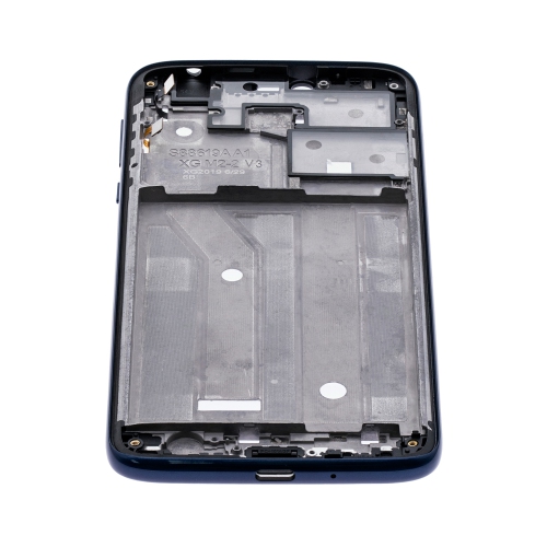 Replacement Mid-Frame Housing + LCD Frame Compatible For Motorola Moto G7 Power (US Version) (Marine Blue) (2 Piece Set)