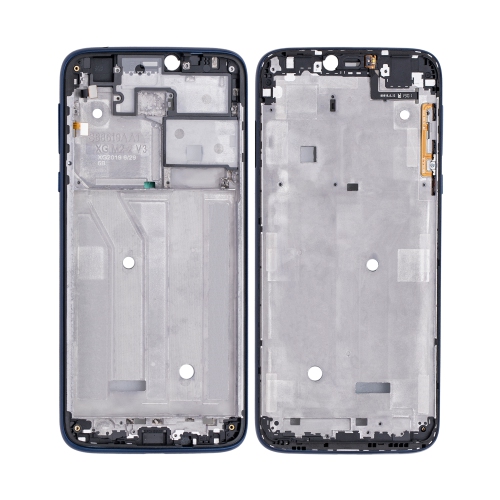 Replacement Mid-Frame Housing + LCD Frame Compatible For Motorola Moto G7 Power (US Version) (Marine Blue) (2 Piece Set)