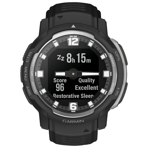 Garmin Instinct Crossover 45mm Bluetooth Multisport Smartwatch - Black