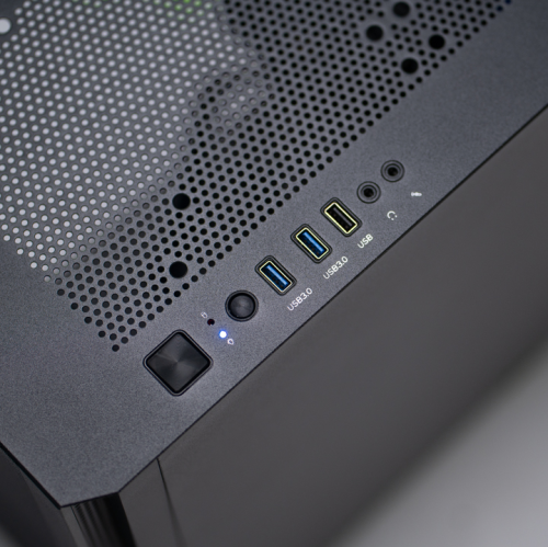 Ordinateur de jeu personnalisé Shield Pro de Quoted Tech - Noir