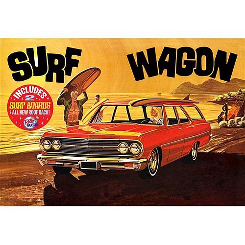 Aluminum Model Toys 1965 Chevelle Surf Wagon (AMT1131) 1:25 Scale Car Plastic Model Kit
