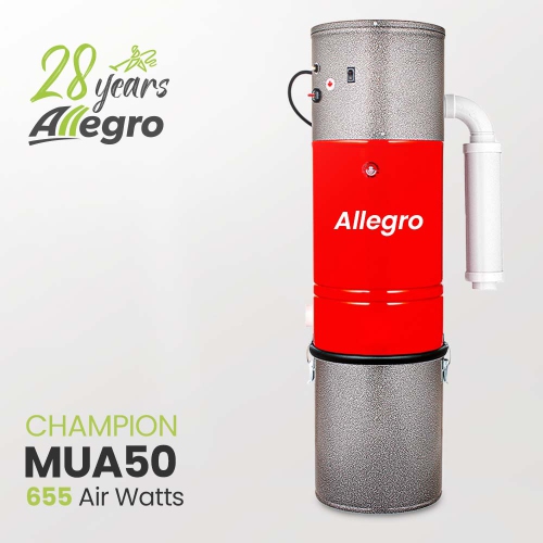 Allegro MUA50 Champion 6,000 Square Foot Home Central Vacuum System - Super Quiet Power Unit