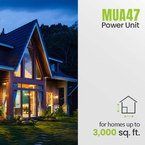 Allegro – unité d’alimentation avec aspirateur central Muet classique, 3,000 pi2, silencieux, MUA47