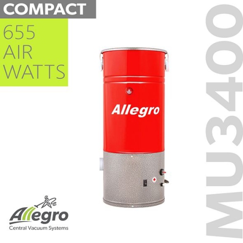 Allegro COMPACT 2,500 Square Foot Home Central Vacuum System