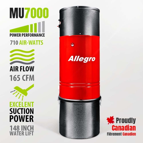 Allegro MU7000 ZENITH 15,000 Square Foot Home Central Vacuum System Power Unit