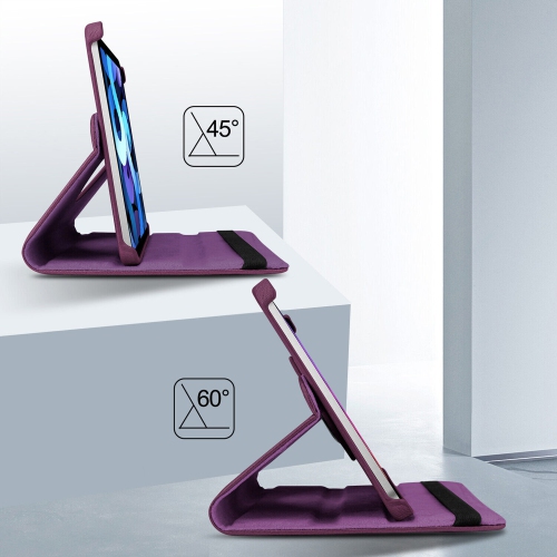 XCRS Étui folio pour Apple iPad 10e génération 10,9 pouces Housse pivotante à 360°, affichage multi-angle, réveil/veille automatique en cuir PU avec