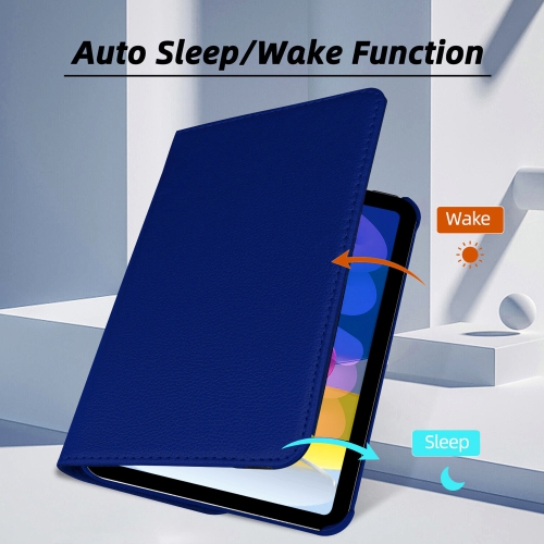 XCRS Folio Case for Apple iPad 10th Generation 10.9 inch 360° Swivel Rotating Cover, Multi-Angle Viewing, PU Leather Auto Wake/Sleep with Strap