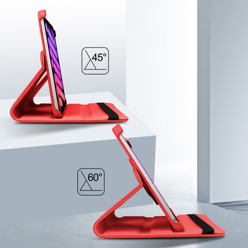 XCRS Étui folio pour Apple iPad 10e génération 10,9 pouces Housse pivotante à 360°, affichage multi-angle, réveil/veille automatique en cuir PU avec