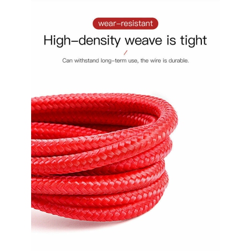 Câble USB-C à recharge rapide de 2M m de Baseus pour Samsung Galaxy S21 S10 S9 S8 S20 plus/Ultra A22 A40 A52 A70, LG V20 S série A Note Tab LG HTC