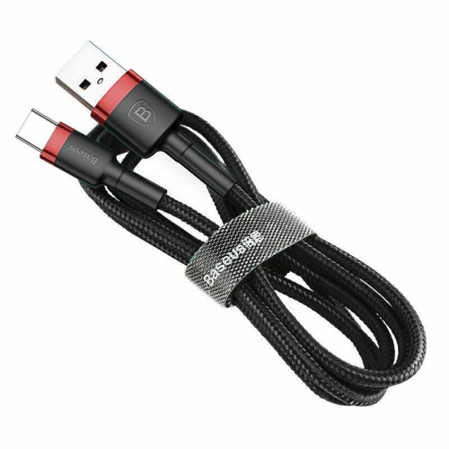 Câble USB-C à recharge rapide de 2M m de Baseus pour Samsung Galaxy S21 S10 S9 S8 S20 plus/Ultra A22 A40 A52 A70, LG V20 S série A Note Tab LG HTC