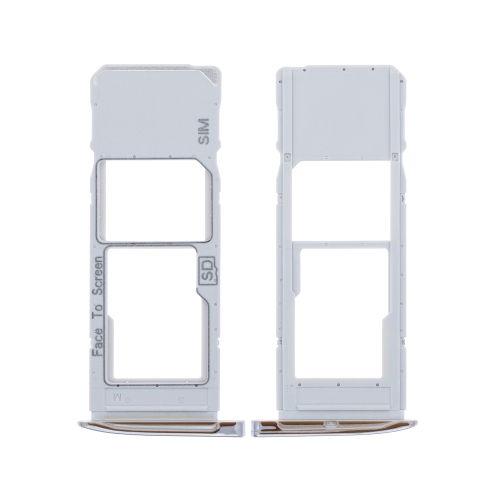 Replacement Single Sim Card Tray Compatible For Motorola Moto G7 / G7 Plus (XT1965-2 / 2019) (Silver)