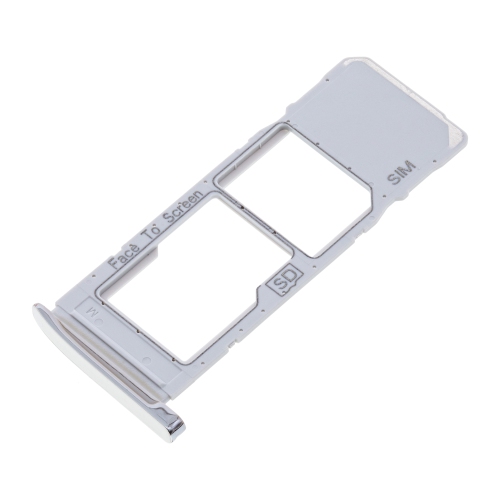 Replacement Single Sim Card Tray Compatible For Motorola Moto G7 / G7 Plus (XT1965-2 / 2019) (Silver)