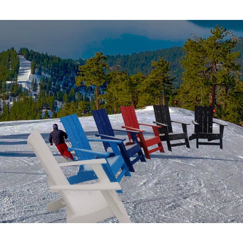 Chaise Adirondack moderne Sunbreeze en résine HDPE