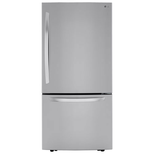 Open Box - LG 33" 25.5 Cu. Ft. Bottom Freezer Refrigerator (LRDCS2603S) - Stainless - Scratch & Dent