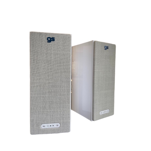 GS CLEO Bookshelf Speaker White colour, per pair, Bluetooth 5.0, 24V/DC 2A input configuration, unit size: 320*130*162.5mm