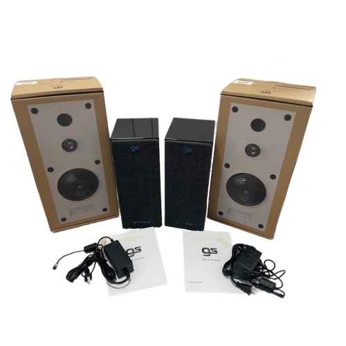 GS CLEO Bookshelf Speaker Black colour, per pair, Bluetooth 5.0, 24V/DC 2A input configuration, unit size: 320*130*162.5mm